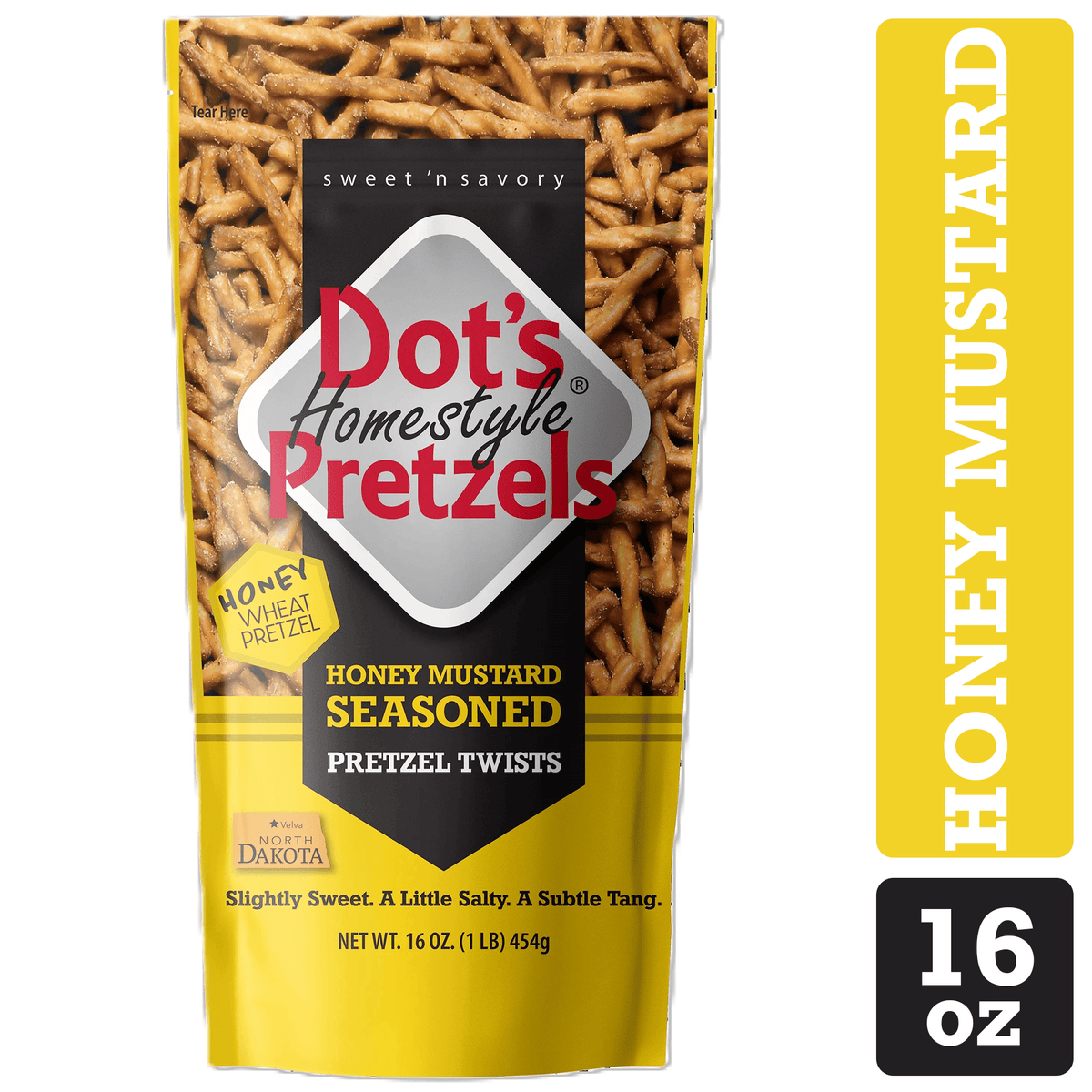 미국직구 닷츠 (10 pack)  Homestyle Pretzels Honey Mustard Flavored Seasoned Pretzel Twists Bag, 16 oz