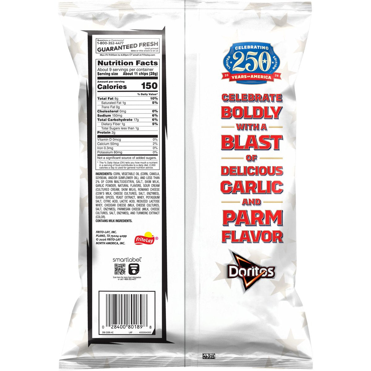 미국직구 Doritos Ultimate Garlic 262g 2팩 / Doritos Ultimate Garlic Parm Flavored Tortilla Chip 2