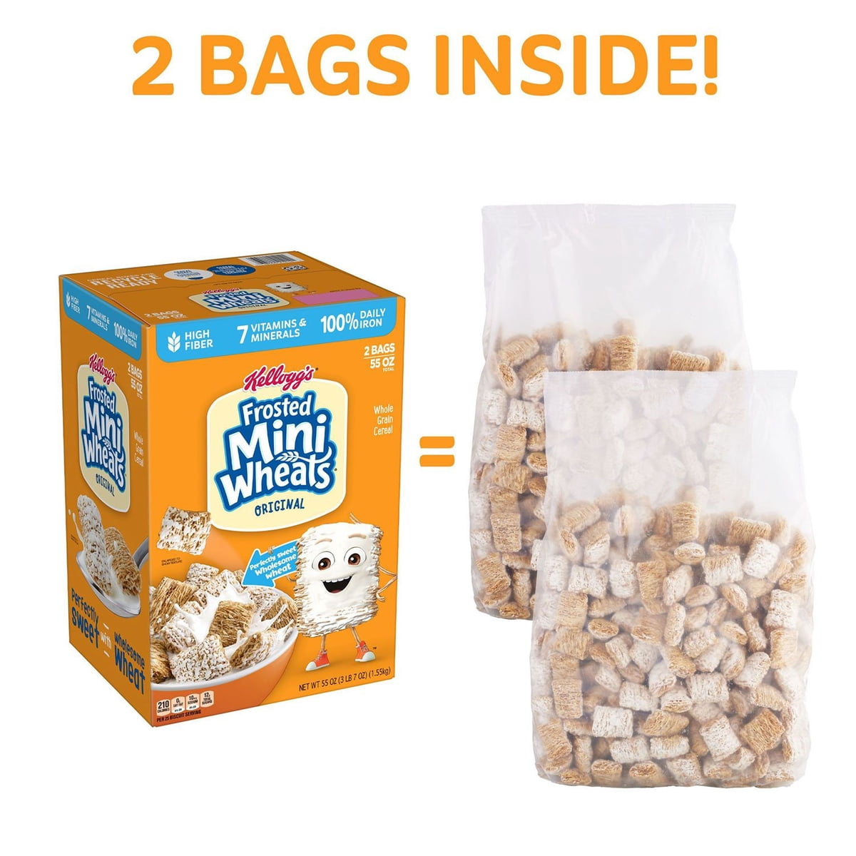 미국직구 Frosted Mini-Wheats Cereal 1.6kg / Frosted Mini-Wheats Cereal, 1.6kg 3