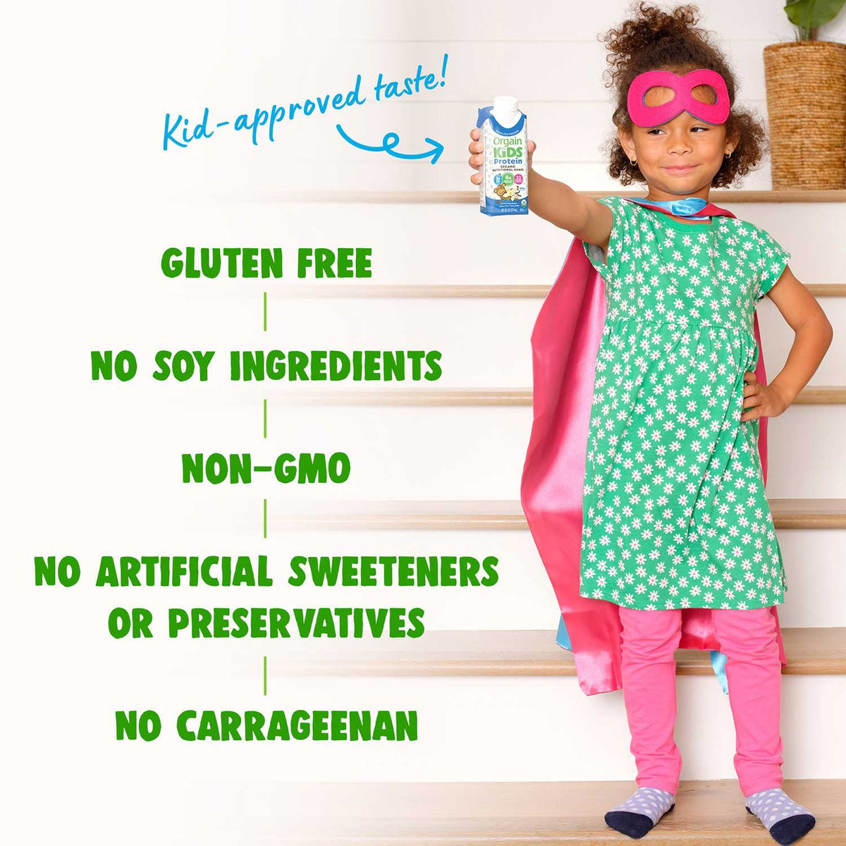 미국직구 Orgain Kids 237ml / Orgain Kids 8g Protein Organic Nutritional Shake, Vanilla, 237ml, 7