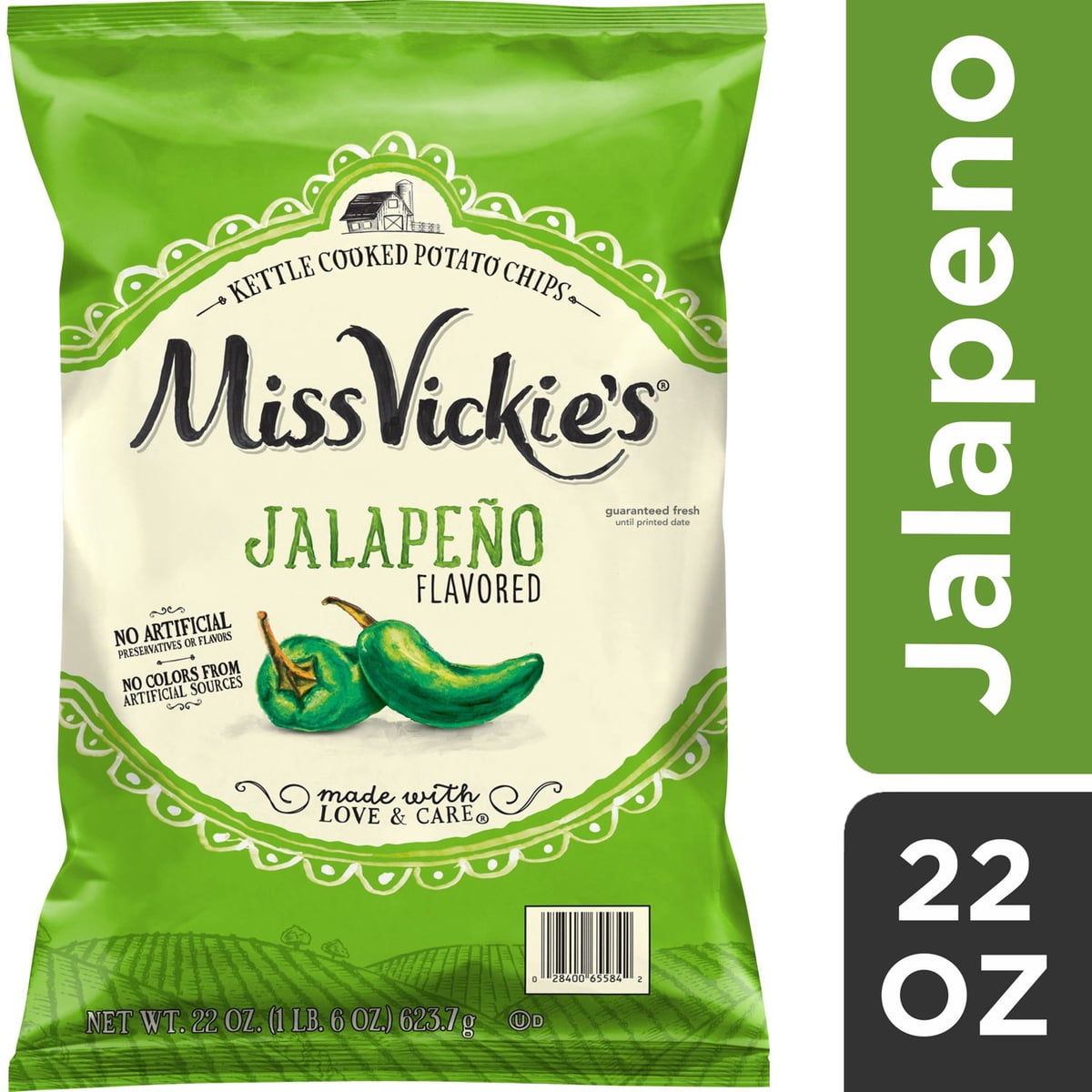 미국직구 Miss Vickie's Jalapeno 624g / Miss Vickie's Jalapeno Kettle Cooked Potato Chips, 624g 3