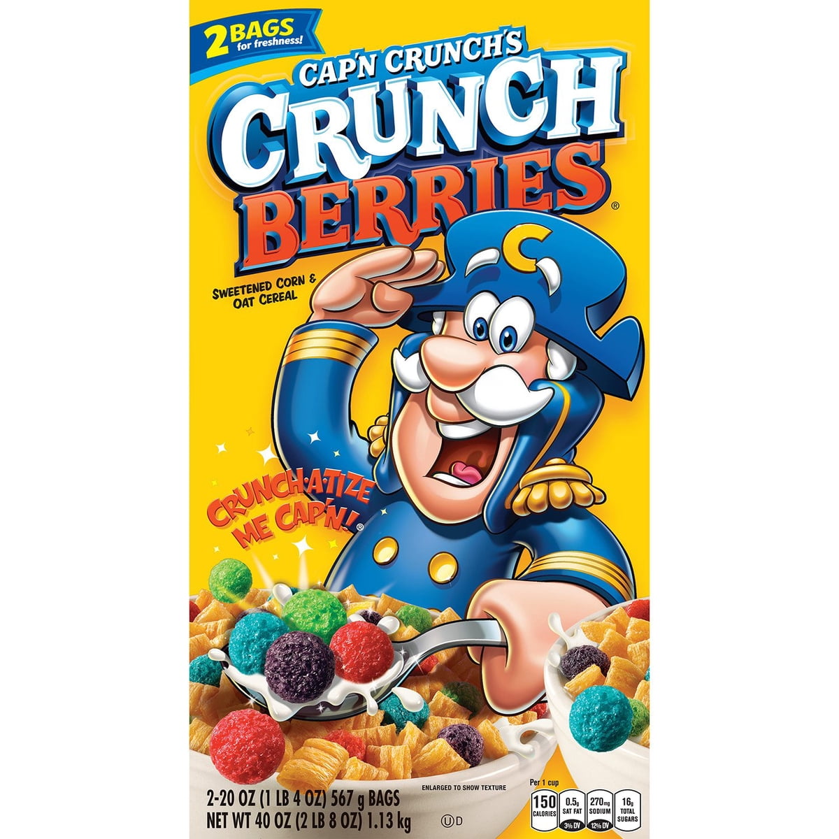 미국직구 Cap'n Crunch's Crunch 1.1kg / Cap'n Crunch's Crunch Berries Cereal, 1.1kg 2