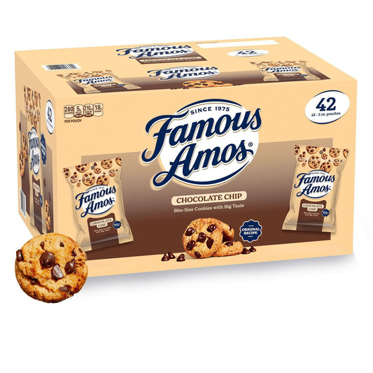 미국직구 Famous Amos 초콜릿 57g / Famous Amos Chocolate Chip Cookies, 57g, 42 pk. 1