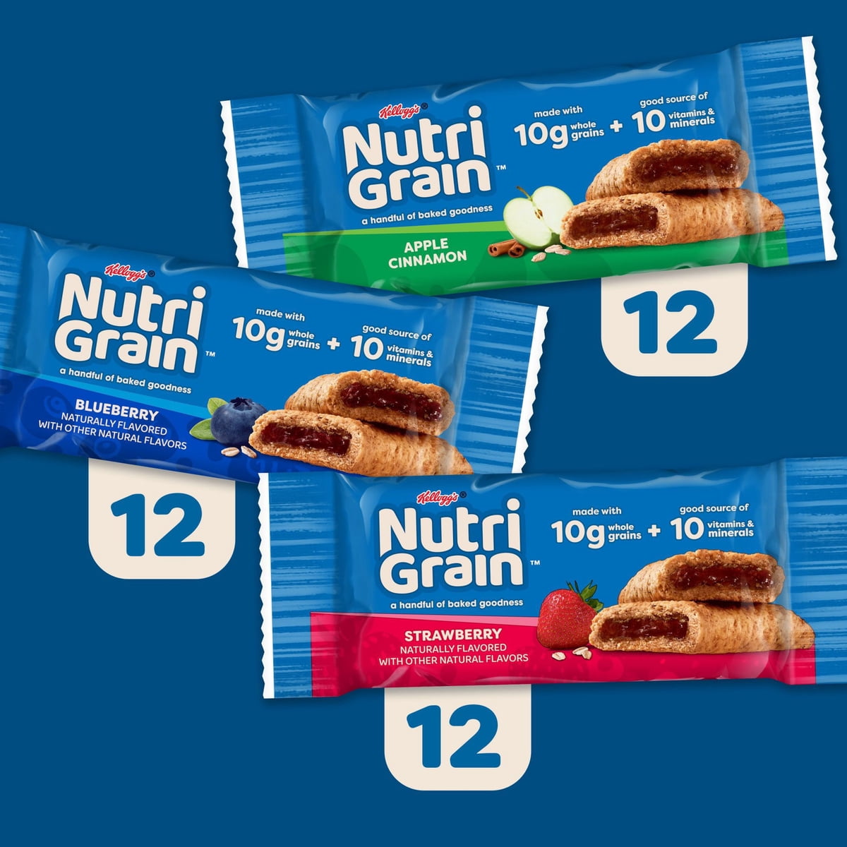 미국직구 Nutri-Grain Breakfast 37g / Nutri-Grain Breakfast Bars Variety Pack, 37g, 36 pk. 3