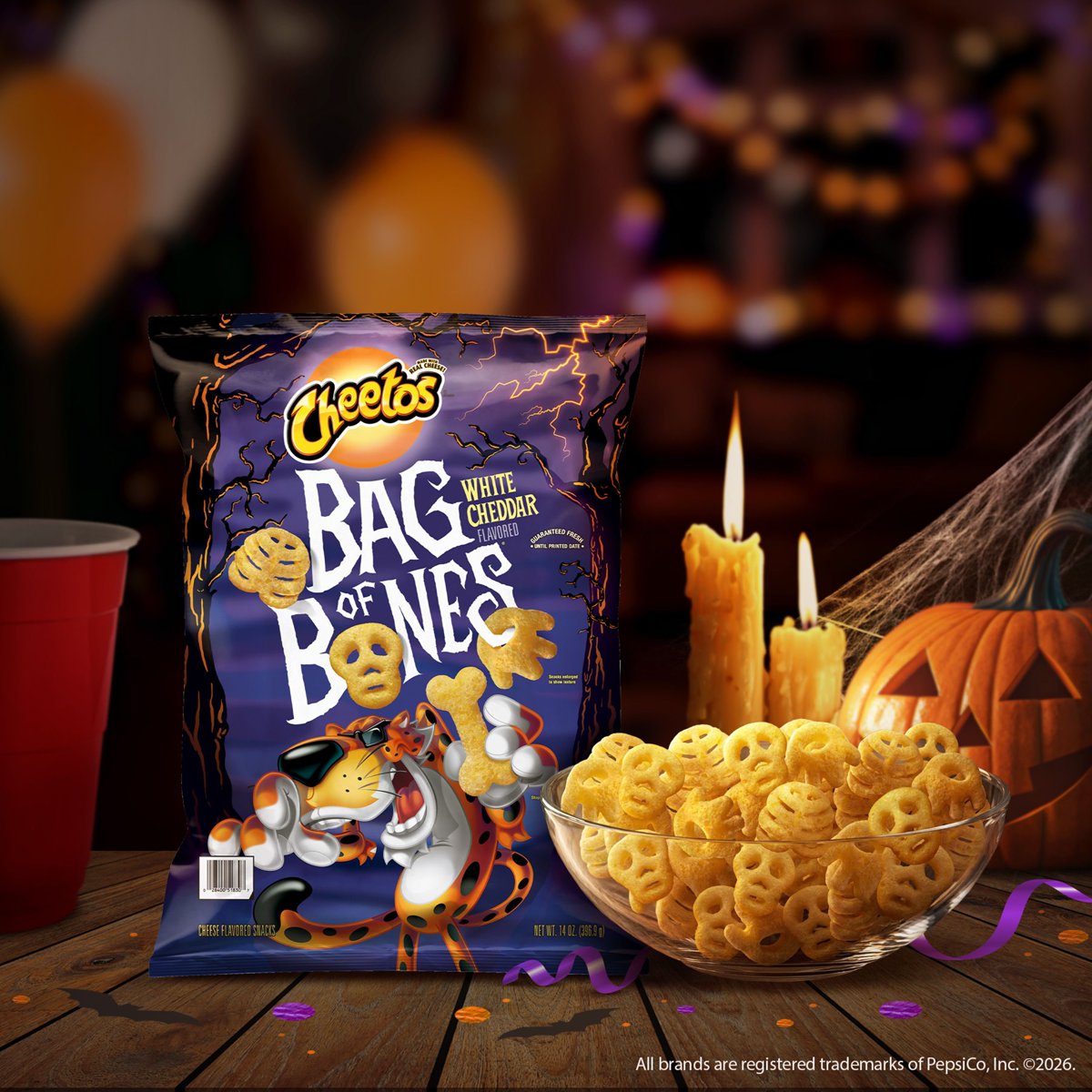 미국직구 Cheetos Bag of 397g / Cheetos Bag of Bones White Cheddar Flavored Cheese Snacks, 397g 4