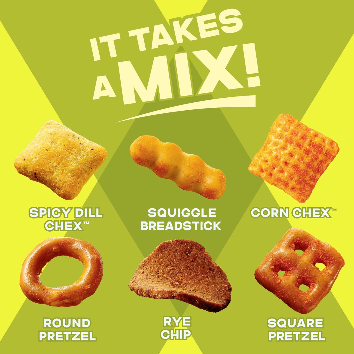 미국직구 383g 8팩 / (8 pack) Chex Mix Spicy Dill Snack Mix, Savory Snack Bag, Family Size 4