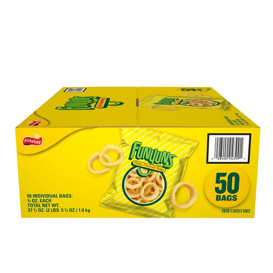 미국직구 Funyuns Onion Rings 21g 50팩 / Funyuns Onion Rings Snacks, 21g, 50 ct. 1