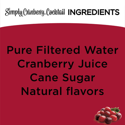 미국직구 심플리 Cranberry Cocktail Juice Drink Bottle, 52 fl oz
