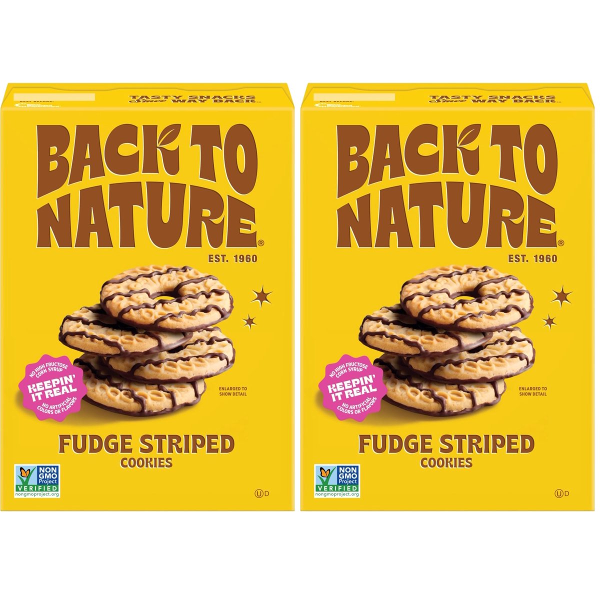 미국직구 3x Back To 과자 / 3x | Back To Nature - Fudge Striped Cookies - Made With Ingredients L 2