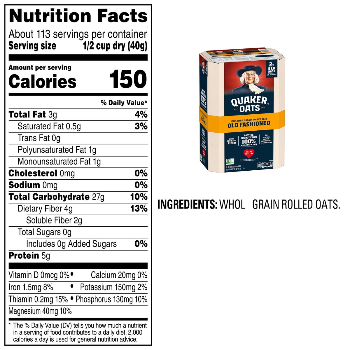 미국직구 Quaker Old Fashioned 4.5kg / Quaker Old Fashioned Oats, 4.5kg 2