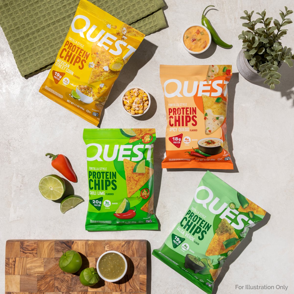 미국직구 Quest Tortilla Style 18g / Quest Tortilla Style Protein Chips, Mixed Variety Fiesta P 5