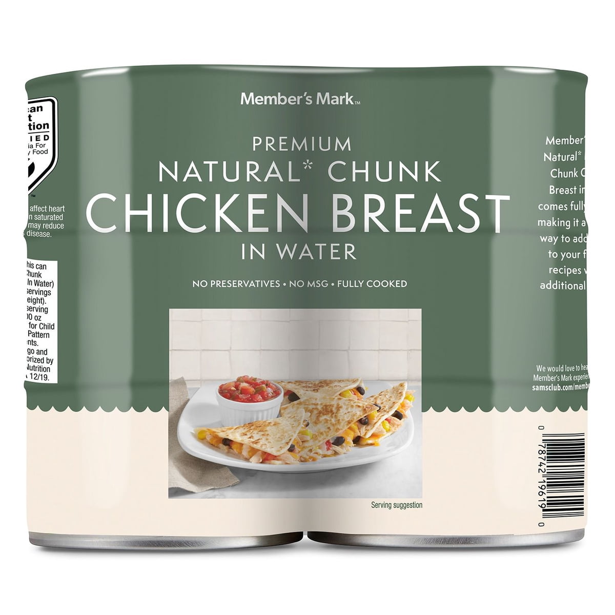 미국직구 멤버스마크 354g 6팩 / Member's Mark Premium Chunk Chicken Breast, 354g, 6 ct. 6