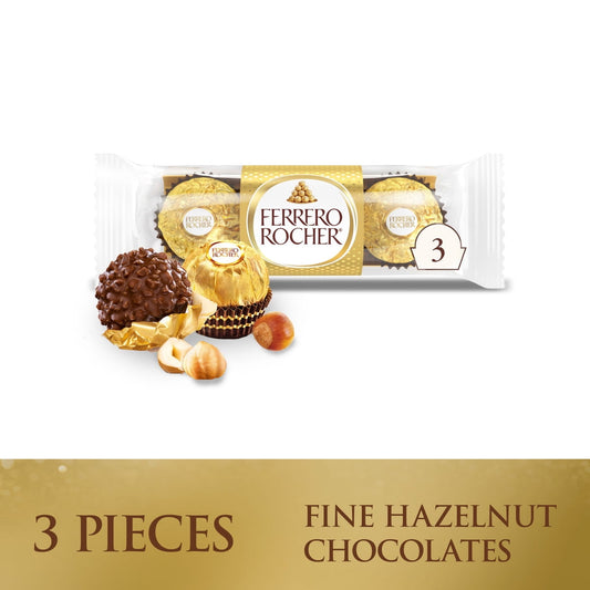 미국직구 Ferrero Rocher 초콜릿 37g 2팩 / Ferrero Rocher Gourmet Hazelnut Milk Chocolate, 3 Individually Wrap 1