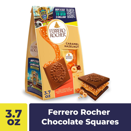 미국직구 Ferrero Rocher 초콜릿 105g / Ferrero Rocher Premium Caramel Hazelnut chocolate squares, Individual 1