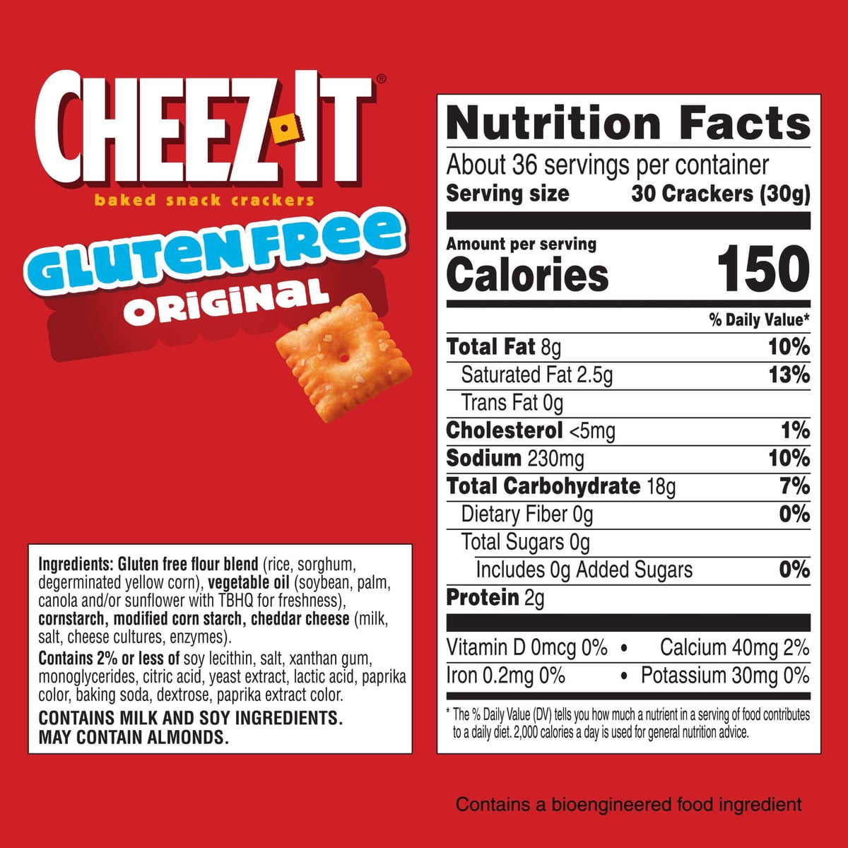 미국직구 Cheez-It Gluten Free 과자 510g / Cheez-It Gluten Free Crackers Original, 510g, 2 pk. 2
