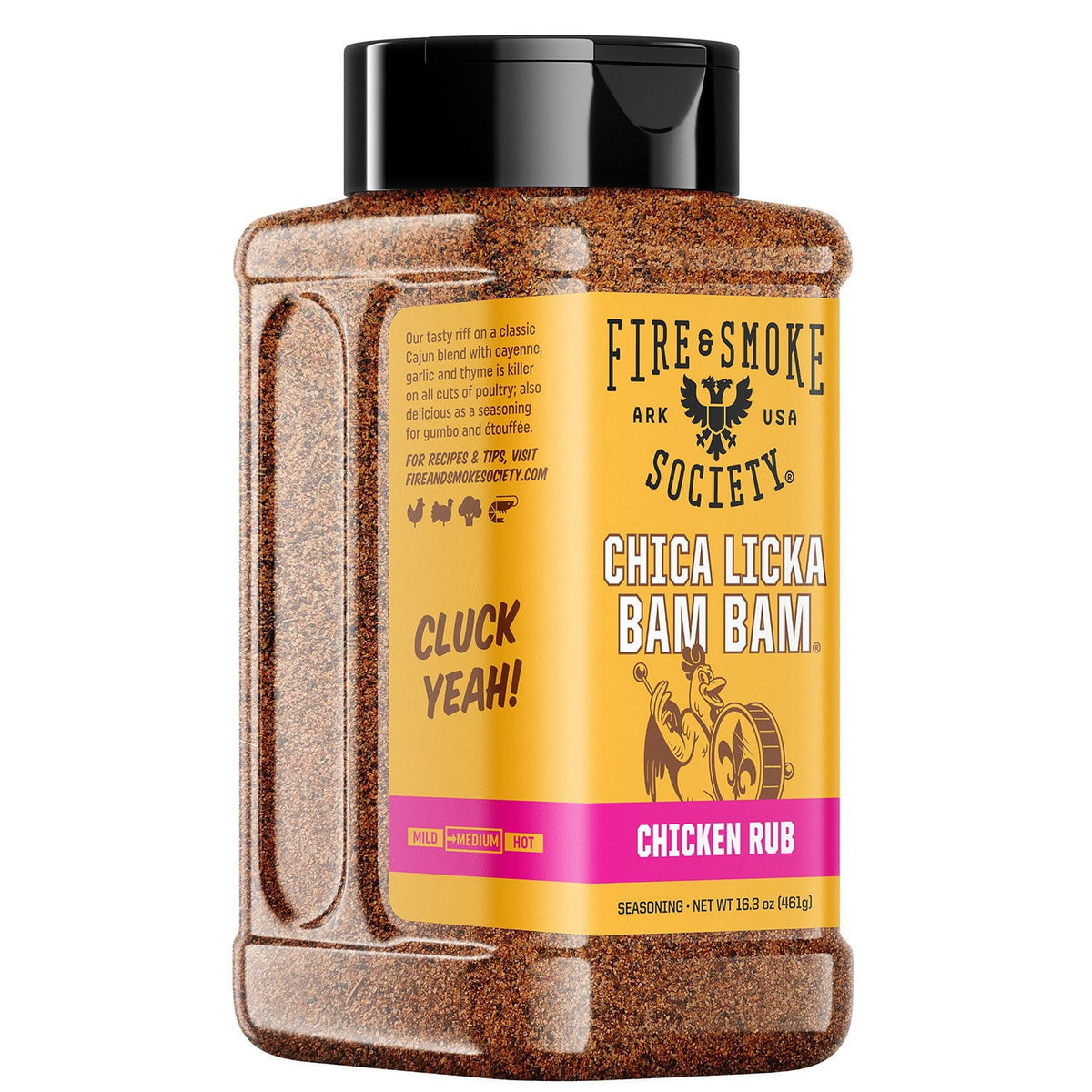 미국직구 Fire & Smoke 462g / Fire & Smoke Society Chica Licka Bam Bam BBQ Seasoning, Chicken Rub, 4 1