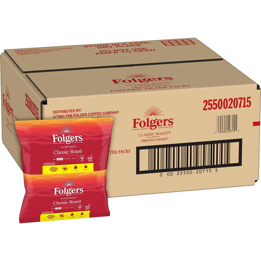미국직구 Folgers 커피 26g 40팩 / Folgers Classic Roast Ground Coffee, Filter Packs, 26g, 40 ct. 1