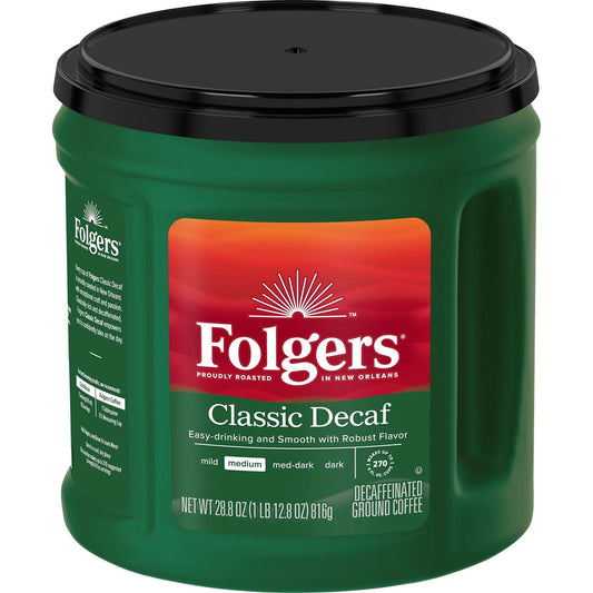 미국직구 Folgers Decaffeinated 커피 816g / Folgers Decaffeinated Classic Roast Ground Coffee, 816g 1