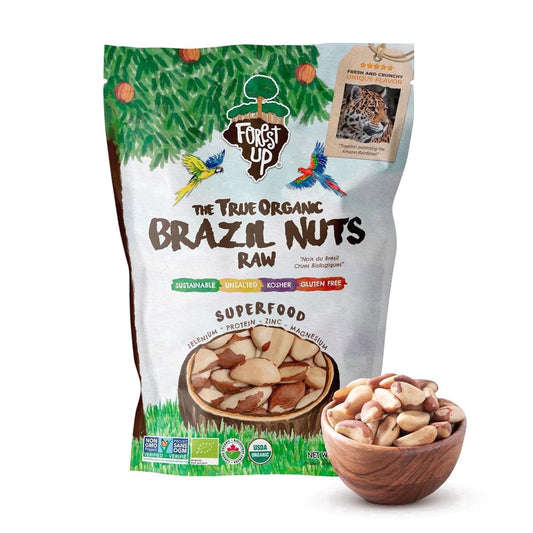 미국직구 Forest Up 견과 425g / Forest Up Organic Brazil Nuts 425g Raw Whole Unsalted Kosher Gluten-Fr 1