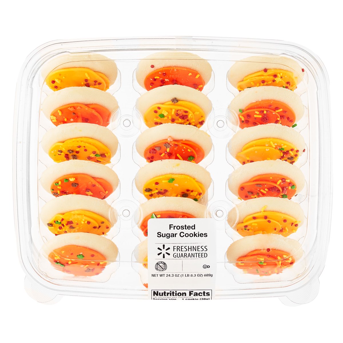 미국직구 Freshness Guaranteed Yellow 과자 689g / Freshness Guaranteed Yellow and Orange Frosted Sugar Cook 1