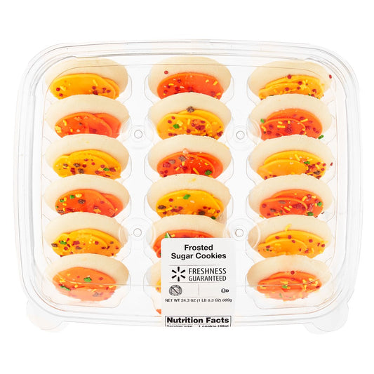 미국직구 Freshness Guaranteed Yellow 과자 689g / Freshness Guaranteed Yellow and Orange Frosted Sugar Cook 1