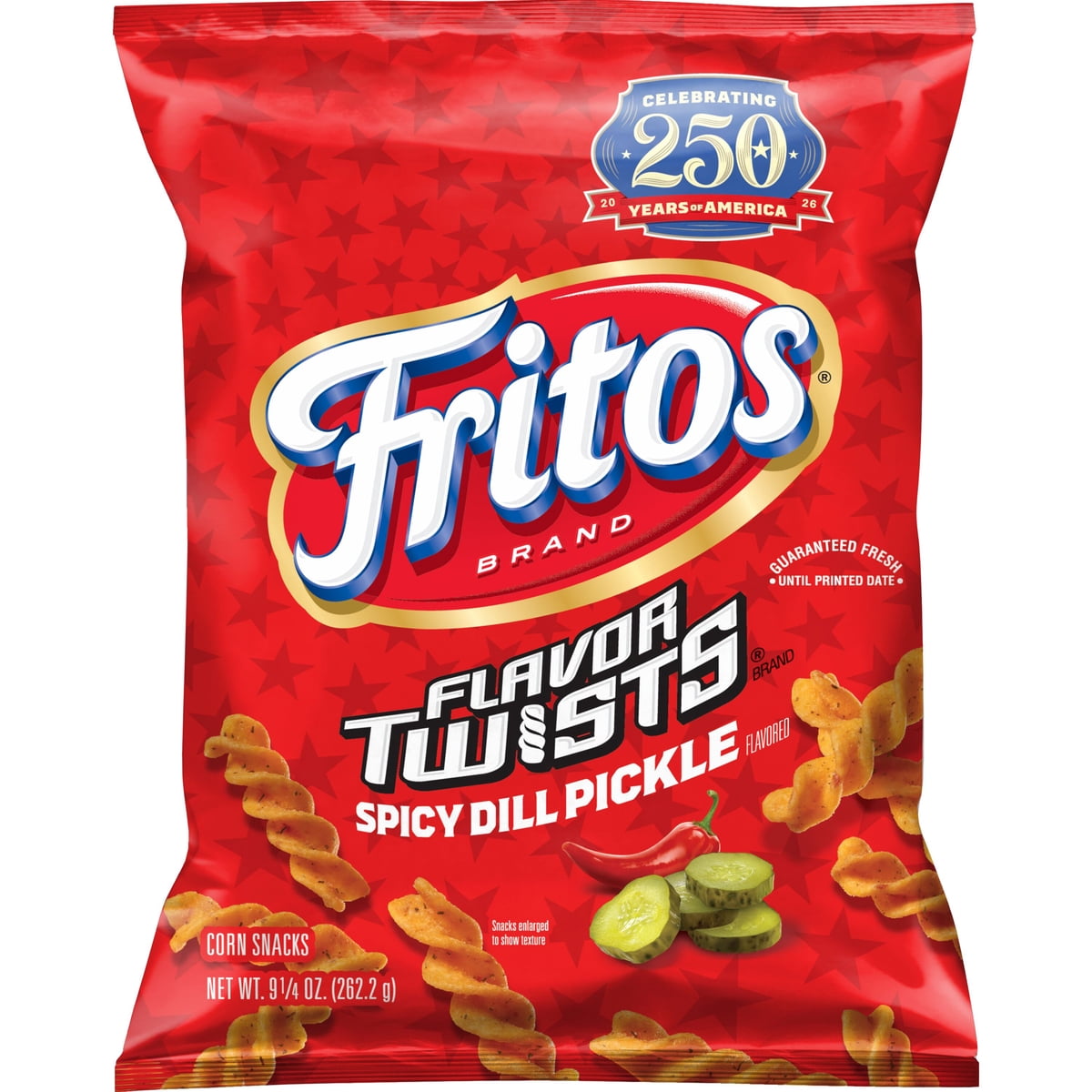 미국직구 Fritos Spicy Dill 262g / Fritos Spicy Dill Pickle Twists Corn Snack Chips, 262g 1