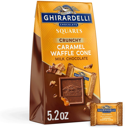 미국직구 GHIRARDELLI 초콜릿 147g 2팩 / GHIRARDELLI Milk Chocolate Candy SQUARES with Caramel Waffle Cone Fil 1