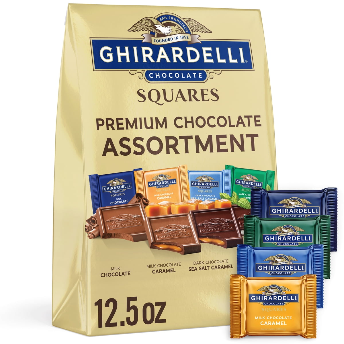 미국직구 GHIRARDELLI 초콜릿 354g / GHIRARDELLI Premium Chocolate Assortment SQUARES, 354g Bag 1