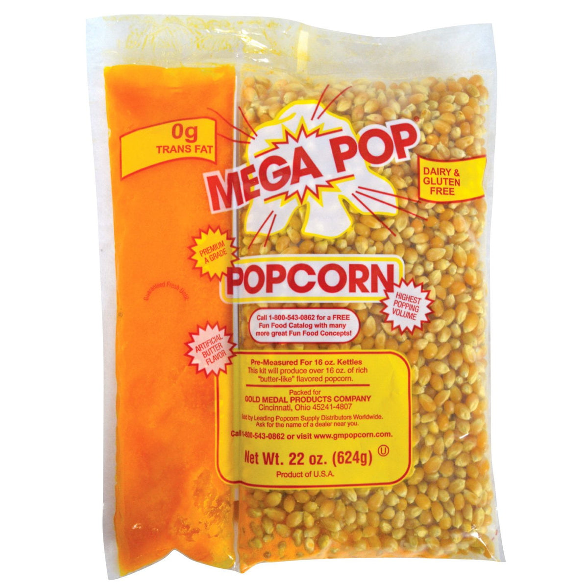 미국직구 Gold Medal Mega 624g / Gold Medal Mega Pop Popcorn Kit, 624g 1