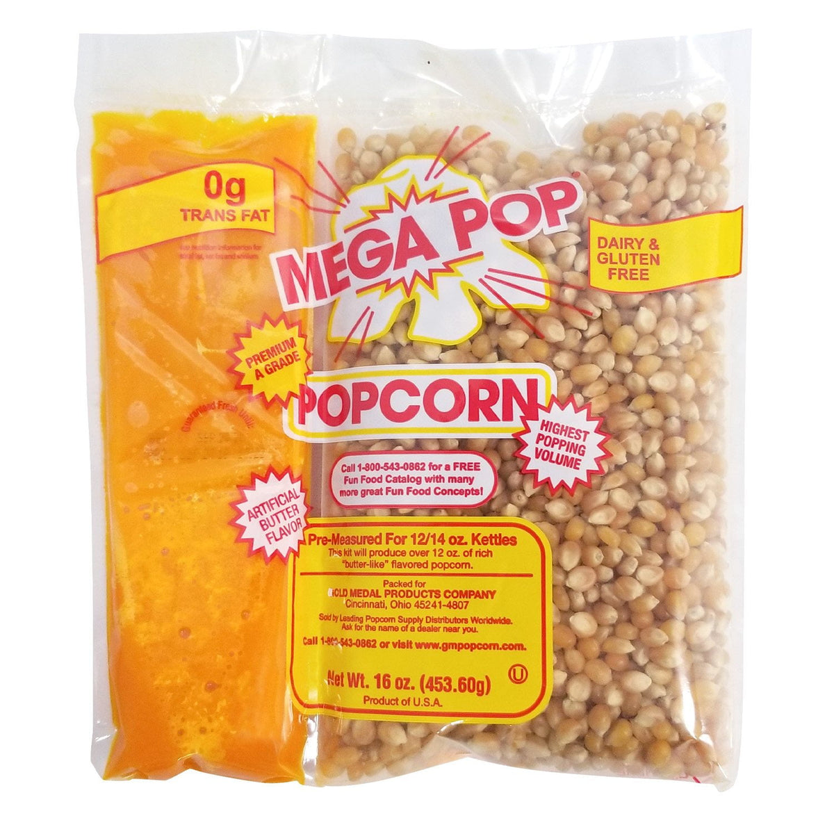 미국직구 Gold Medal Mega 340g 24팩 / Gold Medal Mega Pop Popcorn Kits, 340g kit, 24 ct. 1