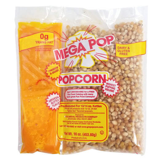 미국직구 Gold Medal Mega 340g 24팩 / Gold Medal Mega Pop Popcorn Kits, 340g kit, 24 ct. 1