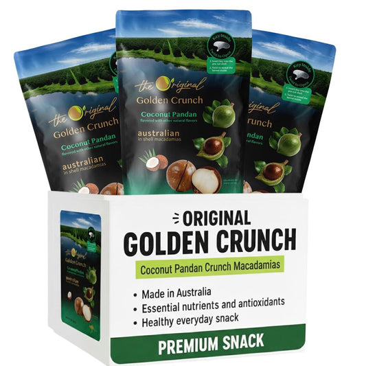 미국직구 Golden Crunch Coconut 견과 / Golden Crunch Coconut Pandan Macadamia Nuts in Shell, Premium Austra 1