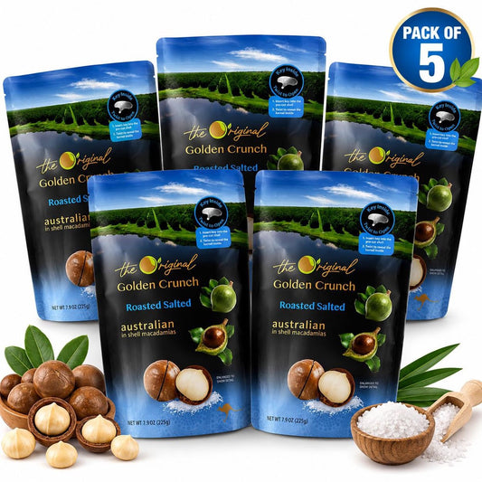 미국직구 Golden Crunch Roasted 견과 224g / Golden Crunch Roasted Salted Macadamia Nuts in Shell, Premium A 1