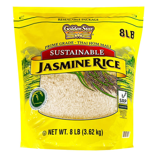 미국직구 Golden Star Prime / Golden Star Prime Grade Thai Hom Mali Sustainable Jasmine Rice, 8 lbs. 1