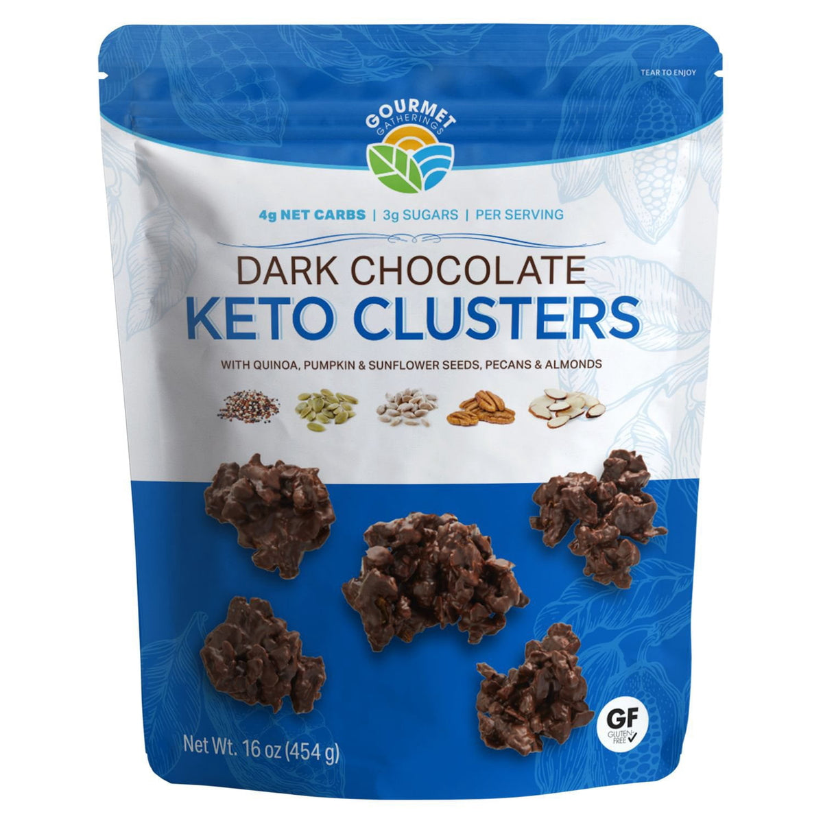 미국직구 Gourmet Gatherings 초콜릿 454g / Gourmet Gatherings Dark Chocolate Keto Cluster, 454g 1