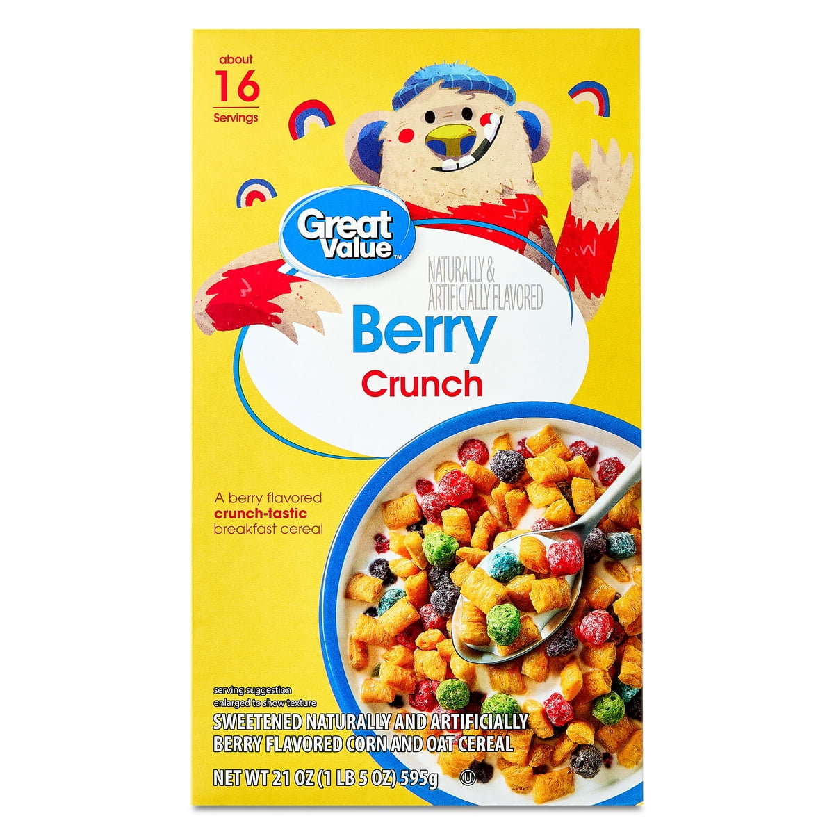 미국직구 Great Value Berry 595g 2팩 / Great Value Berry Crunch Breakfast Cereal, 595g, 2 Pack Bundle 1