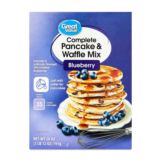 미국직구 Great Value Complete 794g 2팩 / Great Value Complete Blueberry Pancake & Waffle Mix, 794g, 2 Pac 1