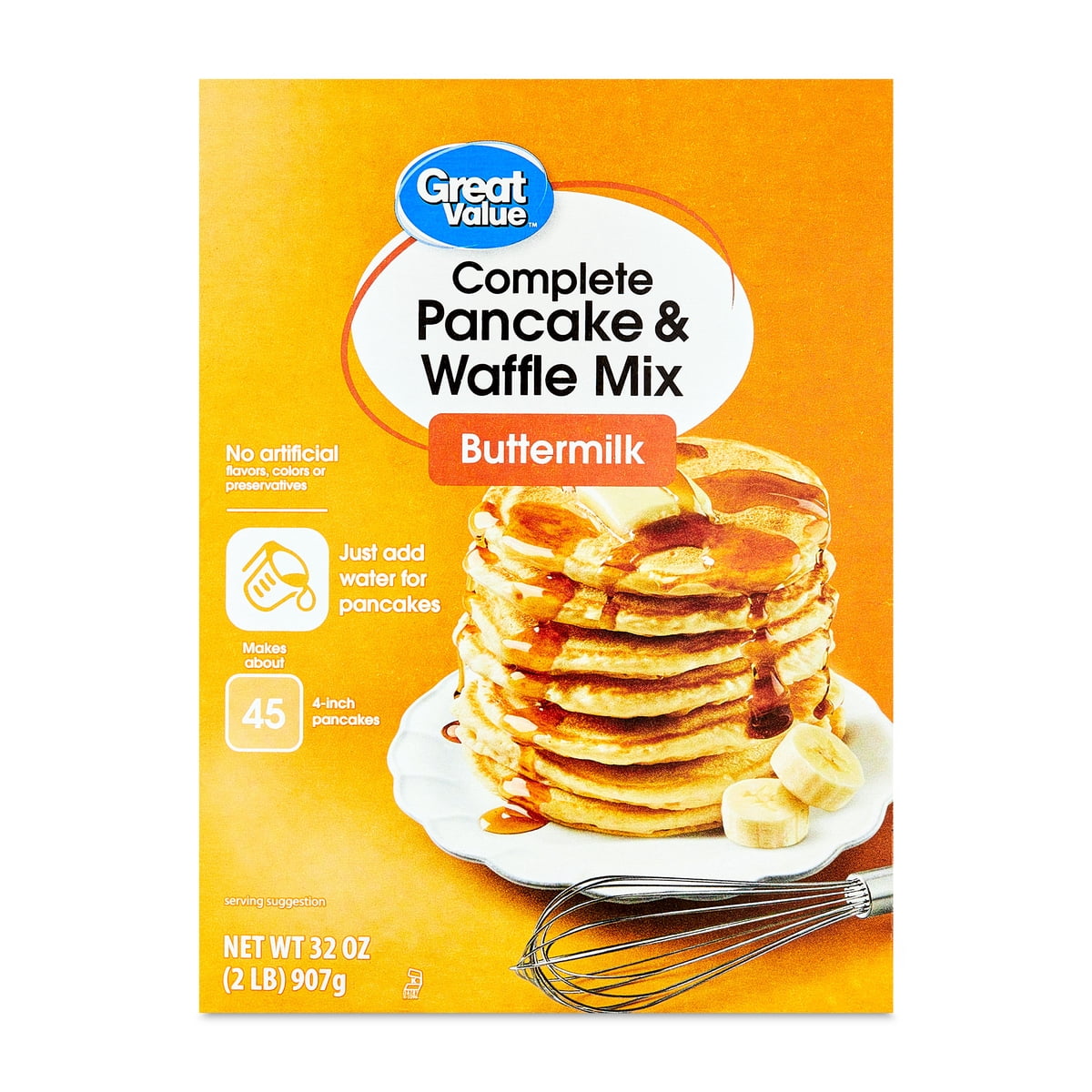 미국직구 Great Value Complete 946ml 2팩 / Great Value Complete Pancake & Waffle Mix, Buttermilk, 946ml, 2 1
