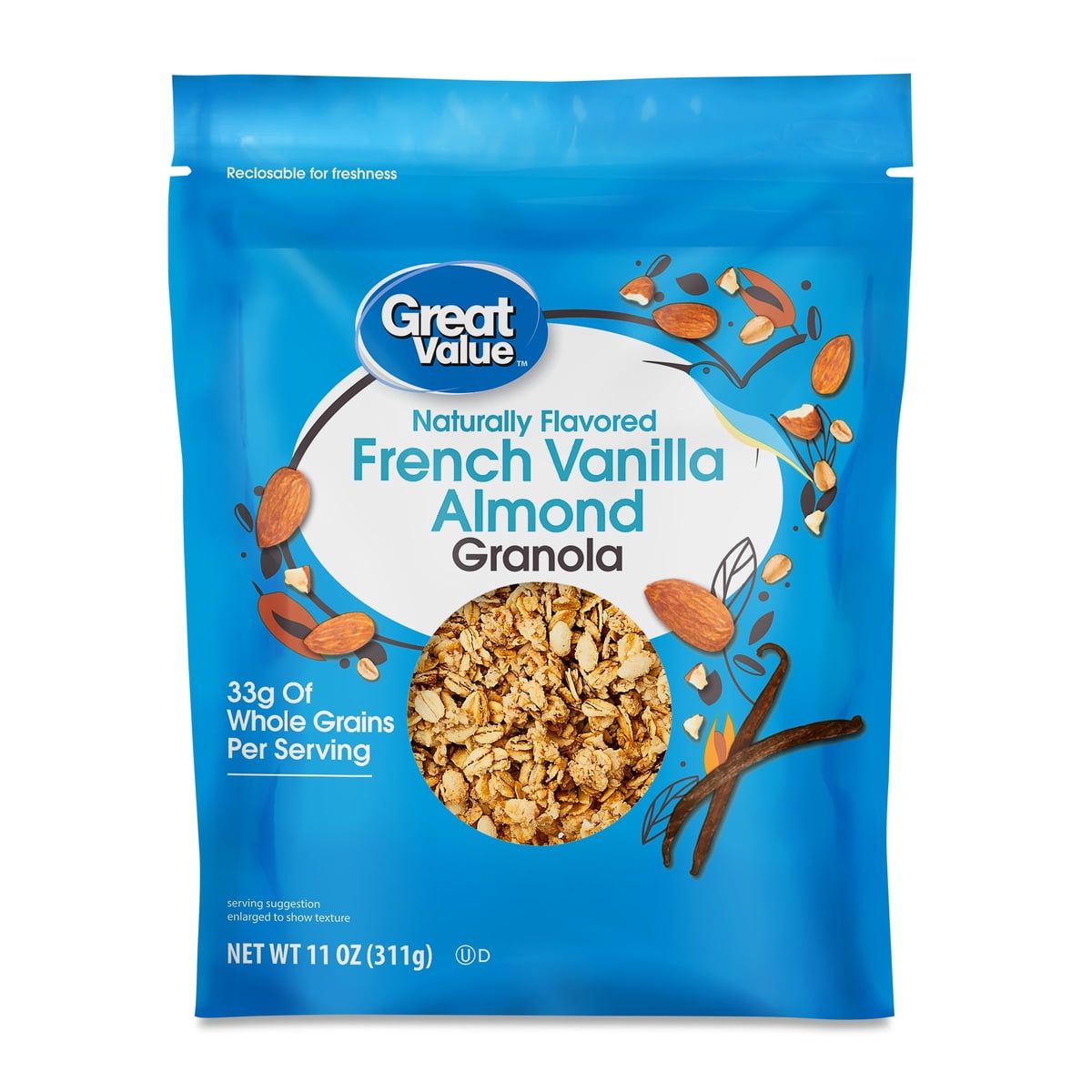 미국직구 Great Value French 견과 312g 2팩 / Great Value French Vanilla Almond Granola, 312g, 2 Pack Bundle 1