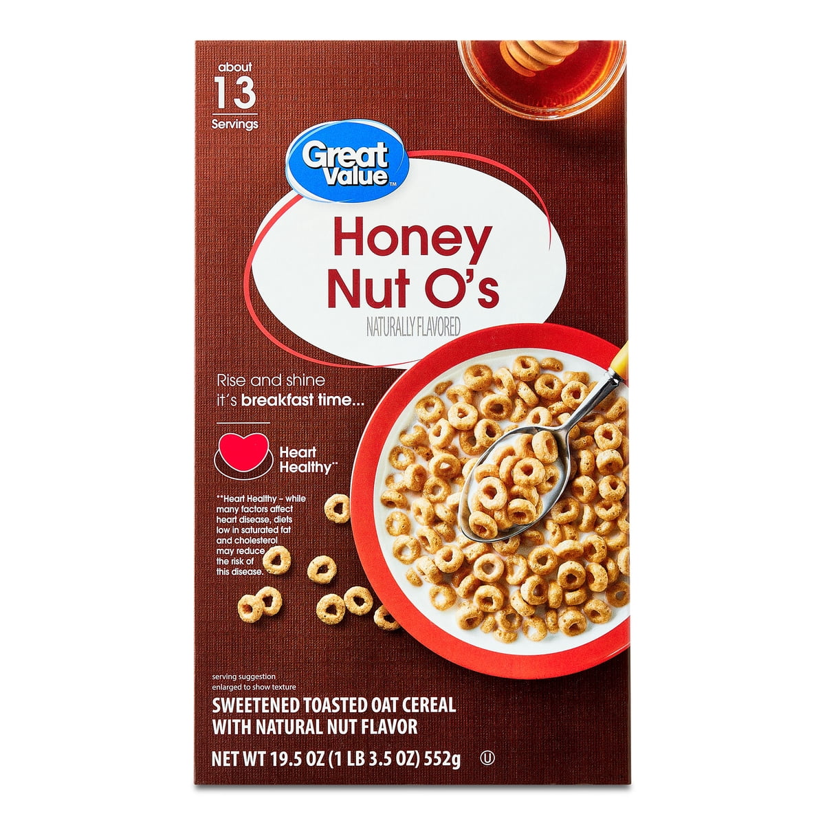 미국직구 Great Value Honey 견과 553g 2팩 / Great Value Honey Nut O's Oat Breakfast Cereal, 553g, 2 Pack Bun 1