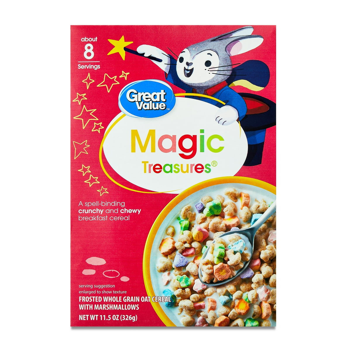 미국직구 Great Value Magic 326g 2팩 / Great Value Magic Treasures Whole Grain Oat with Marshmallow Breakf 1