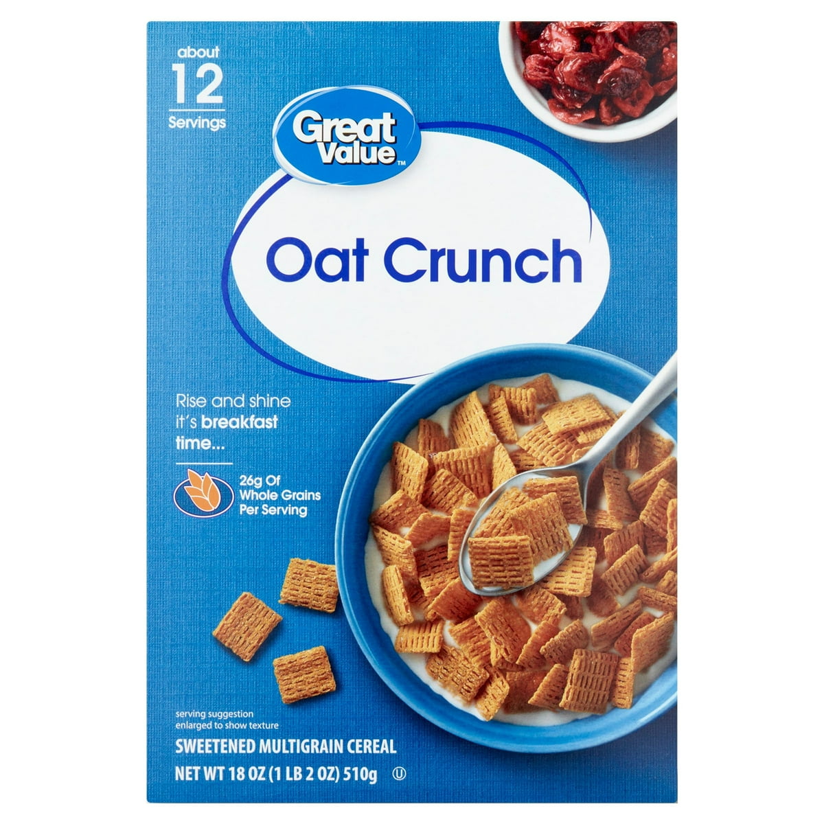 미국직구 Great Value Oat 510g 2팩 / Great Value Oat Crunch Breakfast Cereal, 510g, 2 Pack Bundle 1