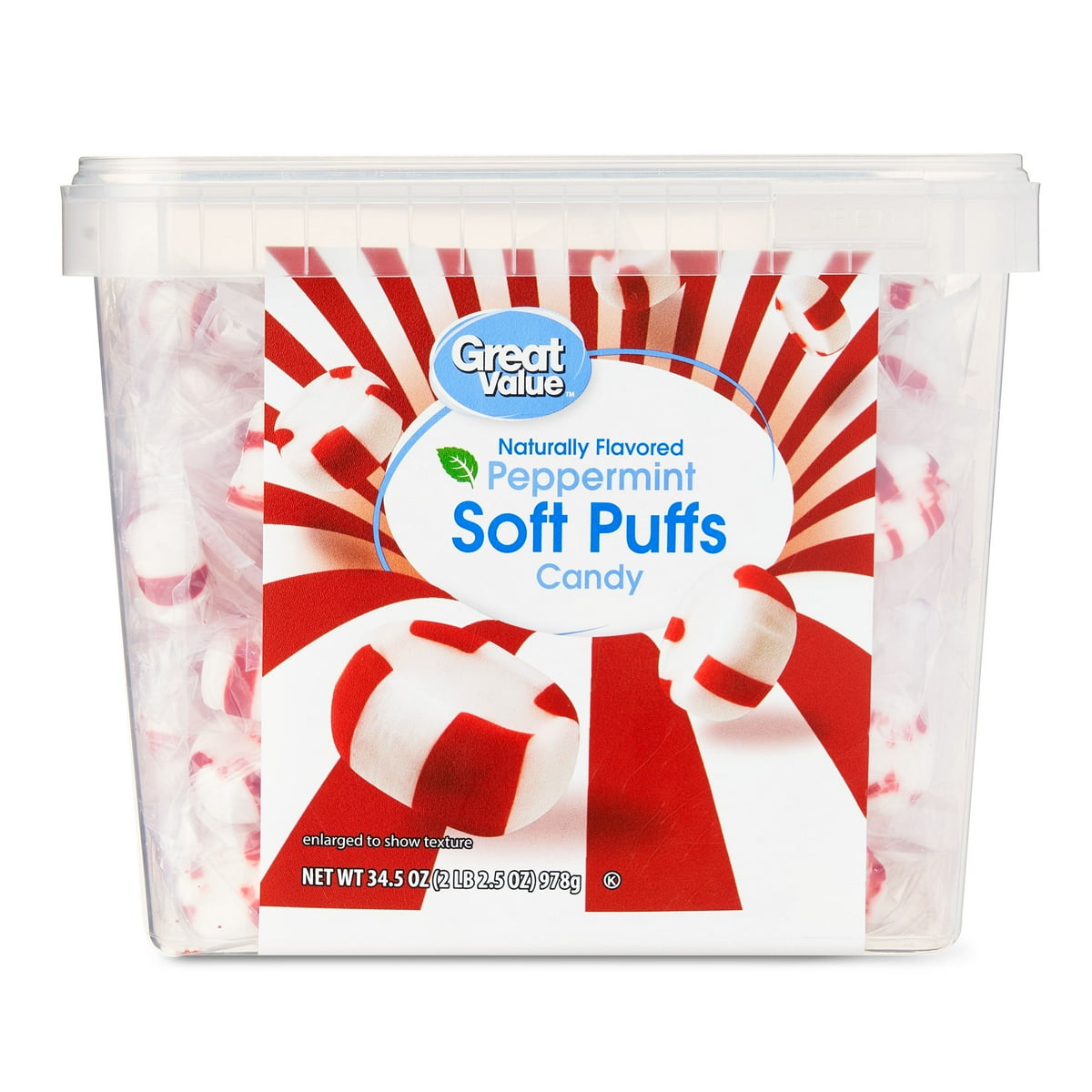 미국직구 Great Value Peppermint 캔디 978g / Great Value Peppermint Soft Puffs Candy, 978g 1