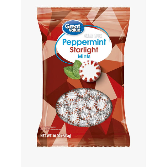 미국직구 Great Value Peppermint 캔디 283g 2팩 / Great Value Peppermint Starlight Mints Hard Candy, 283g Bag 1