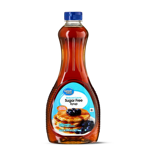미국직구 Great Value Reduced 710ml 2팩 / Great Value Reduced Calorie Sugar Free Syrup, 710ml, 2 Pack Bund 1