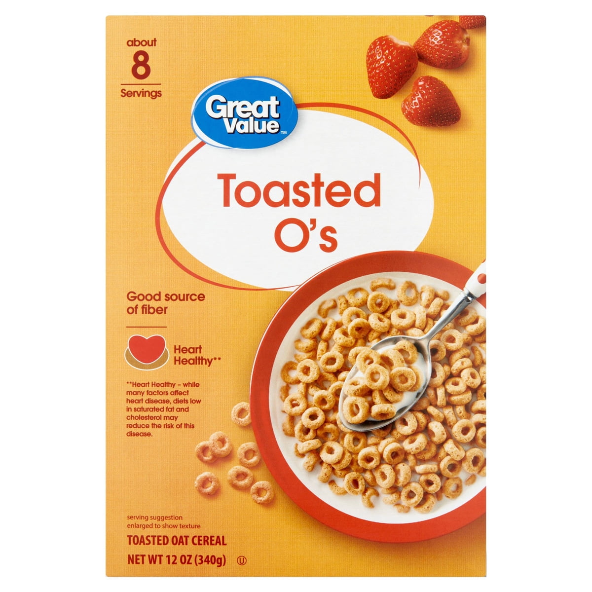 미국직구 Great Value Toasted 340g 2팩 / Great Value Toasted O's Breakfast Cereal, 340g, 2 Pack Bundle 1