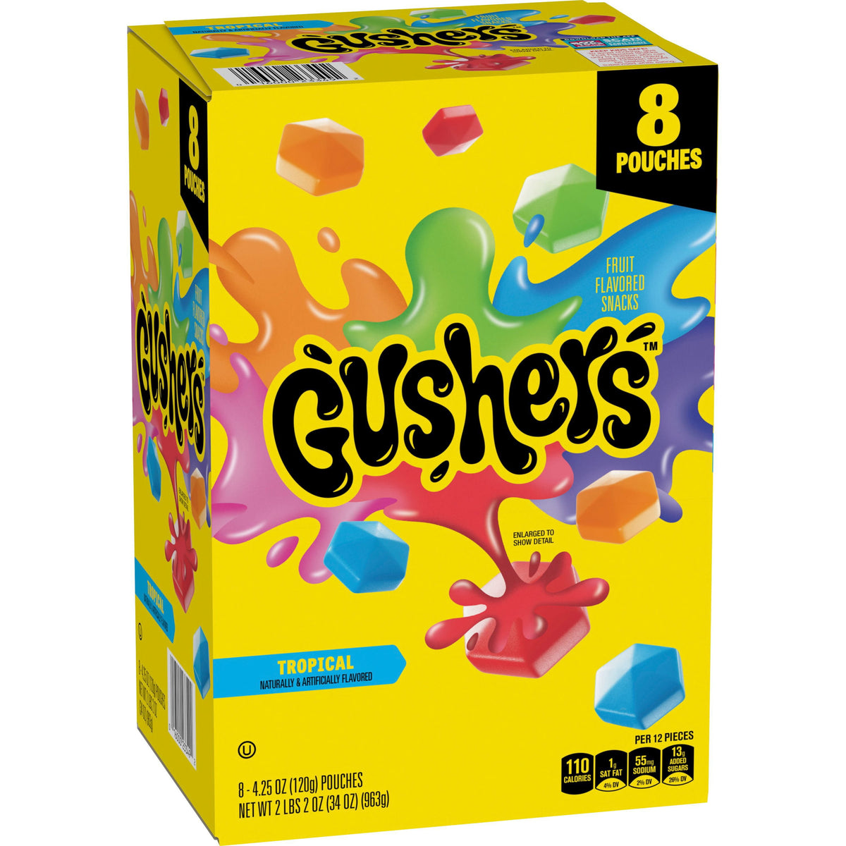 미국직구 Gushers Tropical Flavored 120g / Gushers Tropical Flavored Snacks, 120g, 8 pk. 1