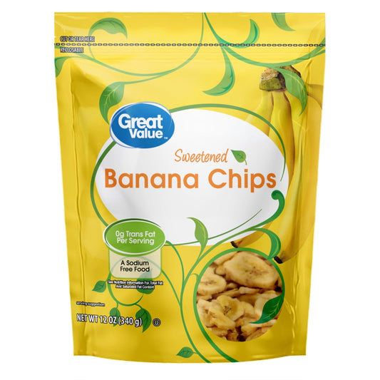 미국직구 GV 340g 2팩 / GV 8/340g Banana Chips, Prop 65, 2 Pack Bundle 1