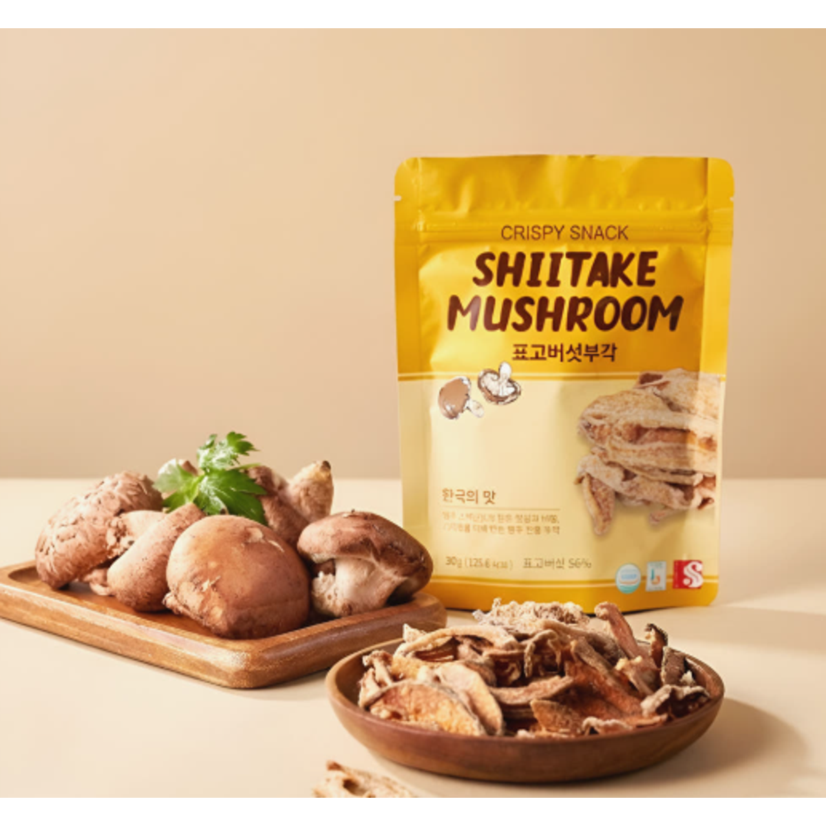미국직구 HANBUGAK Korean Shiitake 30g / HANBUGAK Korean Shiitake Mushroom Bugak Snack, Crispy Traditiona 1
