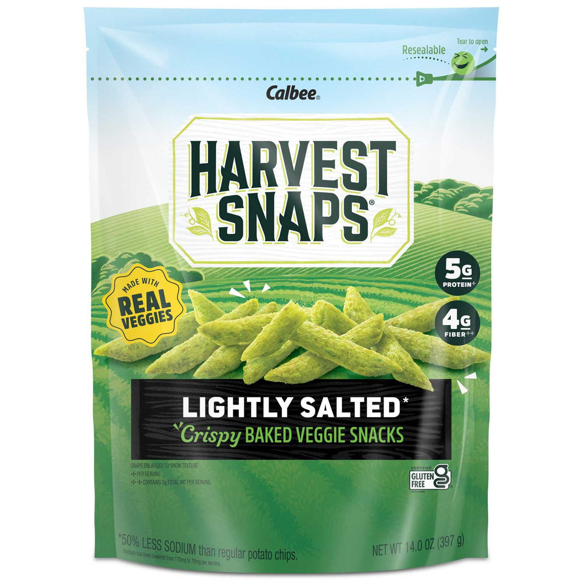 미국직구 Harvest Snaps Baked 397g / Harvest Snaps Baked Green Pea Snacks 397g 1